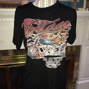 T-shirt size medium graphic, tee, motorcycle vintage